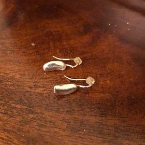 Mignon faget silver red bean earrings